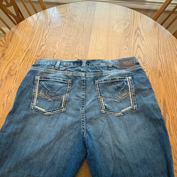 Ariat M5 Gambler Ridgeline Straight Leg Jeans Mens Size 44x 27 Work Casual - Picture 3 of 12